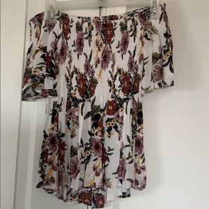 Off-the-Shoulder Floral Print